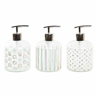 Soap Dispenser DKD Home Decor Crystal ABS 350 ml (8 x 8 x 14 cm) (3 Units)