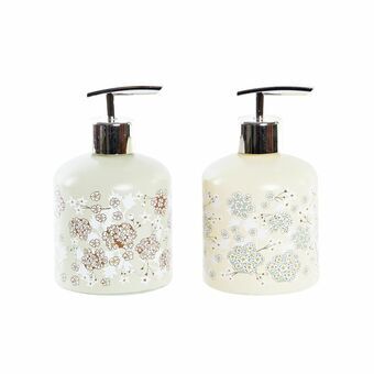 Soap Dispenser DKD Home Decor Crystal ABS 350 ml (8 x 8 x 14 cm) (2 Units)