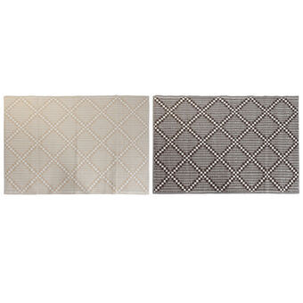 Carpet DKD Home Decor Beige Brown White polypropylene (2 Units) (120 x 180 x 1 cm)