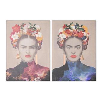 Painting DKD Home Decor Frida (50 x 1,8 x 70 cm) (2 Units)