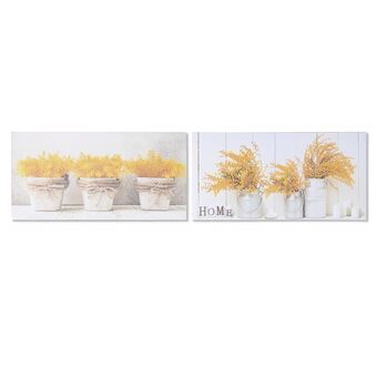 Painting DKD Home Decor Plant pot (60 x 1,8 x 30 cm) (2 Units)