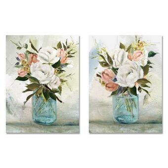 Canvas DKD Home Decor Vase (50 x 2 x 70 cm) (2 Units)