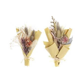 Bunch DKD Home Decor Pink Brown Dried flower (10 x 5 x 18 cm) (2 Units)