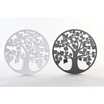 Wall Decoration DKD Home Decor Tree Metal Traditional (2 Units) (40 x 1 x 40 cm)