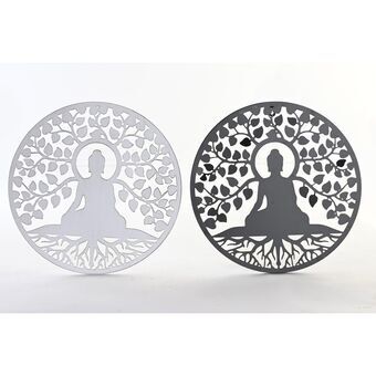 Wall Decoration DKD Home Decor Metal Buddha Oriental (2 Units) (40 x 1 x 40 cm)