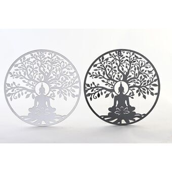 Wall Decoration DKD Home Decor Metal Buddha Oriental (2 Units) (40 x 1 x 40 cm)