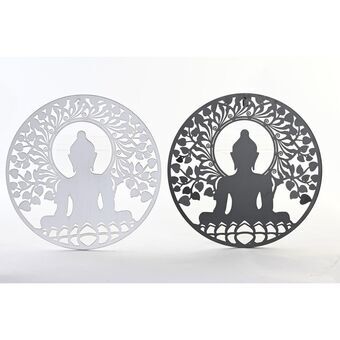 Wall Decoration DKD Home Decor Metal Buddha Oriental (2 Units) (40 x 1 x 40 cm)