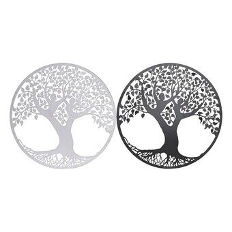 Wall Decoration DKD Home Decor Tree Metal (2 Units) (60 x 1 x 60 cm)