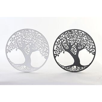 Wall Decoration DKD Home Decor Tree Metal (2 Units) (40 x 1 x 40 cm)