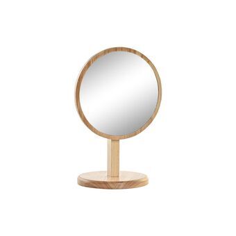 Mirror with Mounting Bracket DKD Home Decor Natural Rubber wood (15 x 12 x 22,5 cm)