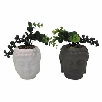 Decorative Plant DKD Home Decor Buddha Ceramic PE (2 Units)