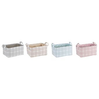 Decorative box DKD Home Decor Polyester EVA (35 x 25 x 18 cm) (4 Units)