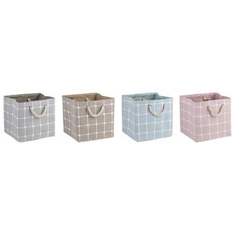 Decorative box DKD Home Decor Polyester EVA (30 x 30 x 30 cm) (4 Units)