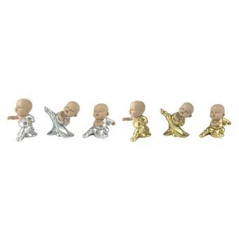 Decorative Figure DKD Home Decor Resin Monk Oriental (8 x 5,5 x 9 cm) (6 Units)