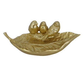 Tray DKD Home Decor Golden Resin (25 x 14 x 8,3 cm)