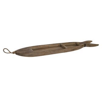 Centerpiece DKD Home Decor Aged finish Brown Fish (92 x 17 x 4 cm)