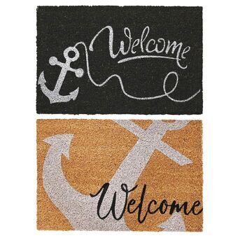 Doormat DKD Home Decor Rubber Multicolour (60 x 40 x 1,5 cm) (2 Units)