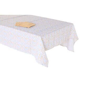 Tablecloth and napkins DKD Home Decor White Multicolour (150 x 250 x 0,5 cm)