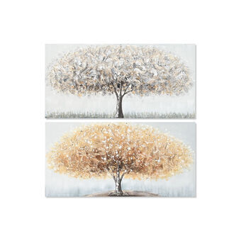 Painting DKD Home Decor Tree Traditional (100 x 3 x 50 cm) (2 Units)