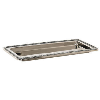 Centerpiece DKD Home Decor Silver Steel Chromed (36 x 14 x 2,5 cm)