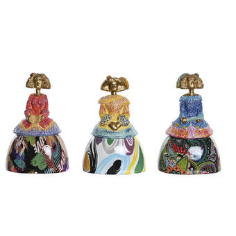 Decorative Figure DKD Home Decor Resin Multicolour Modern (11,5 x 8,5 x 17 cm) (3 Units)