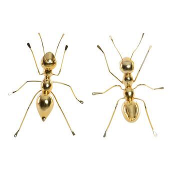 Decorative Figure DKD Home Decor Golden Metal Resin Ant (32 x 21 x 8 cm) (2 Units)