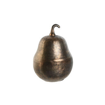 Decorative Figure DKD Home Decor Bronze Golden Pear 16 x 15 x 22 cm