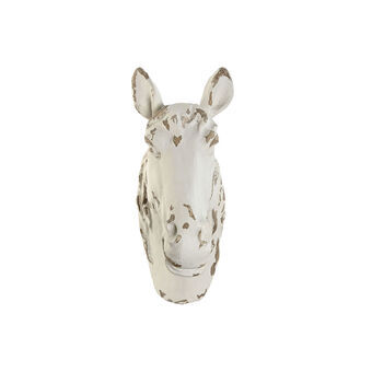 Wall Decoration Home ESPRIT White Horse Stripped 58 x 25 x 43 cm