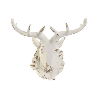 Wall Decoration Home ESPRIT White Deer Stripped 37 x 20 x 34 cm