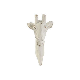 Wall Decoration Home ESPRIT White Giraffe Stripped 28 x 42 x 53 cm