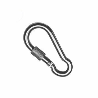 Snap hook EDM Silver Zinc Fireman (8 x 0,8 cm)