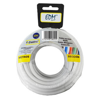 Cable EDM 2 X 0,5 mm White 5 m