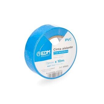Insulating tape EDM Blue PVC (10 m x 19 mm)