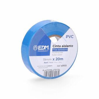 Insulating tape EDM Blue PVC (20 m x 19 mm)