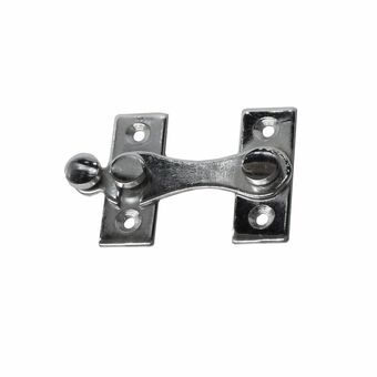 Door Hasp EDM H-shaped Steel Left Chromed (4 cm)