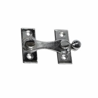 Door Hasp EDM H-shaped Steel Right Chromed (6 cm)