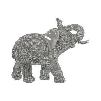 Decorative Figure Alexandra House Living Silver Plastic Elephant 11 x 24 x 20 cm