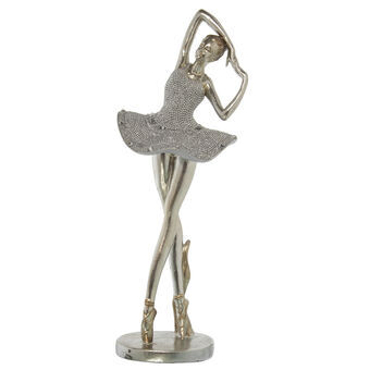 Decorative Figure Alexandra House Living Silver Plastic Ballerina 16 x 16 x 40 cm