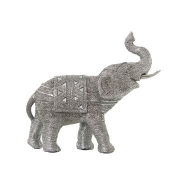 Decorative Figure Alexandra House Living Silver Plastic Elephant 15 x 32 x 30 cm