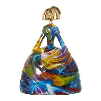 Decorative Figure Alexandra House Living Multicolour Plastic Dress Paint 16 x 19 x 25 cm