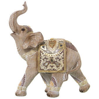 Decorative Figure Alexandra House Living Golden Plastic Elephant 13 x 27 x 30 cm