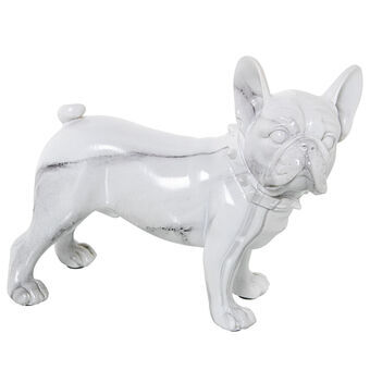 Decorative Figure Alexandra House Living Plastic Dog 14 x 26 x 24 cm Marble