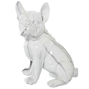 Decorative Figure Alexandra House Living Plastic Dog 15 x 18 x 23 cm Marble