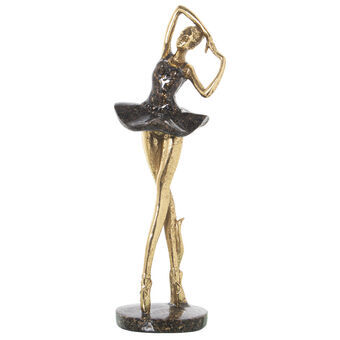 Decorative Figure Alexandra House Living Golden Plastic Ballerina 14 x 16 x 38 cm