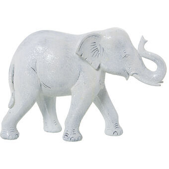 Decorative Figure Alexandra House Living White Plastic Elephant 14 x 21 x 29 cm