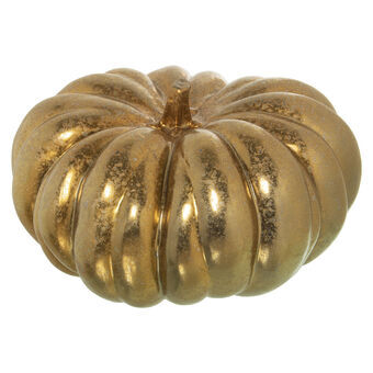 Decorative Figure Alexandra House Living Golden Ceramic Pumpkin 33 x 34 x 18 cm