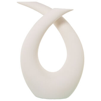 Decorative Figure Alexandra House Living White Ceramic Abstract 18 x 36 x 52 cm