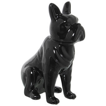 Decorative Figure Alexandra House Living Black Ceramic Dog 14 x 25 x 34 cm