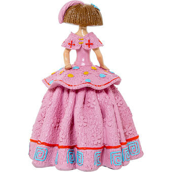 Decorative Figure Alexandra House Living Pink Plastic Dress 15 x 15 x 21 cm