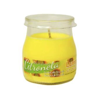 Candle Lumar Plastic Glass Citronela